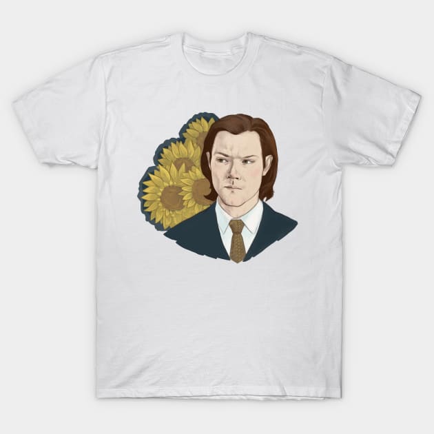 Sam Winchester. Sunflower T-Shirt by Armellin